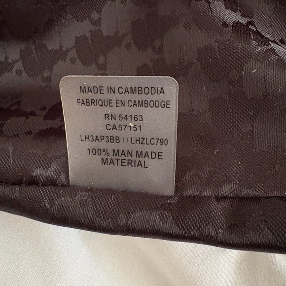 Karl Lagerfeld Paris Logo Tote Handbag with Coin Purse Black Patent Leather - Picture 6 of 16